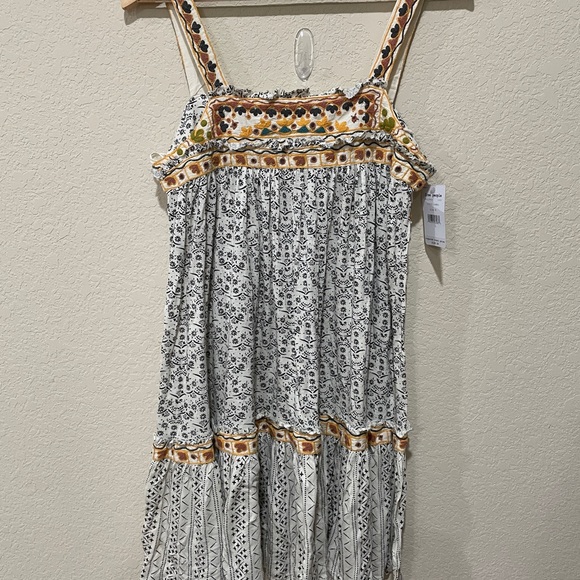 NWT Free People Boarderline Tank Linen Blend Dress - Picture 8 of 10